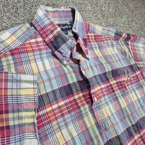 Ralph Lauren Popover Shirt Mens Large Plaid Purcell Preppy Polo